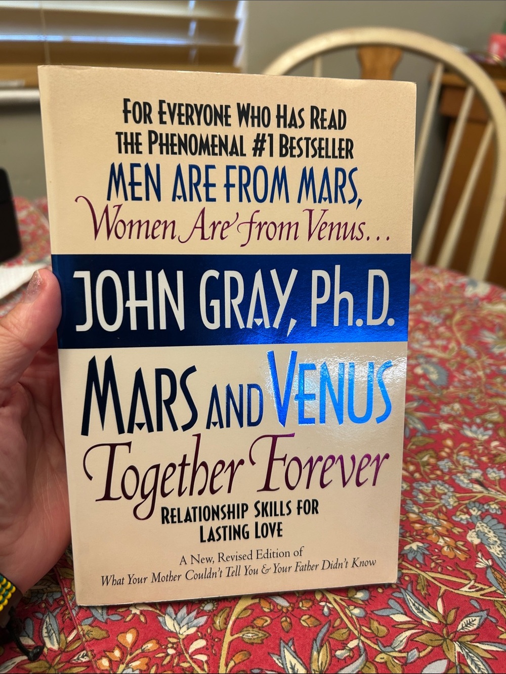 John Gray Mars and Venus Together Forever - Cream and Blue